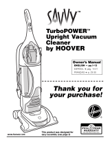 Hoover Turbo POWER Upright Vacuum Cleaner User manual