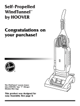 Hoover Self-Propelled WindTunnel Cleaner User manual