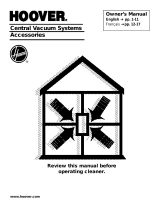 Hoover Vacuum Systems User manual