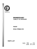Hoshizaki American, Inc. CUBELET DCM-270BAH-OS User manual