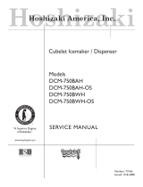 Hoshizaki American, Inc. DCM-750BWH(-OS) User manual