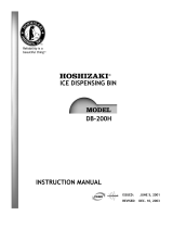 Hoshizaki American, Inc. DB-200H User manual