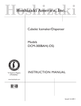Hoshizaki DCM-300BAH(-OS) User manual