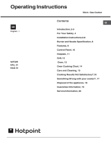 Hotpoint 52TGW User manual