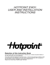 Hotpoint EW31 User manual