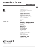 Hotpoint WMAQL 621G UK User manual