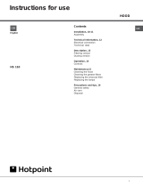 Hotpoint HS 110 User manual