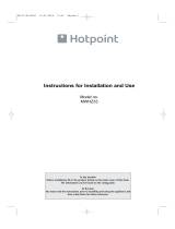 Hotpoint MWHZ33 User manual