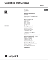 Hotpoint SE1032X User manual