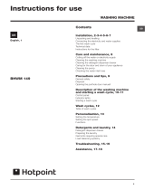 Hotpoint Washer BHWM 149 User manual