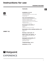 Hotpoint Washer WMEF 742 User manual