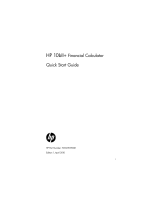 HP 10bII+ Quick start guide