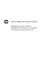 HP Pro Tablet 610 G1 PC User guide