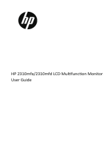 HP 23 inch Flat Panel Monitor series User manual