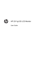 HP (Hewlett-Packard) 23 inch Flat Panel Monitor series User manual