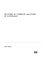 HP (Hewlett-Packard) LP2065 User manual