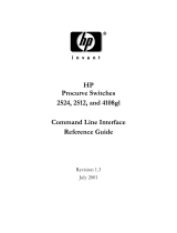HP Procurve 2524 User manual