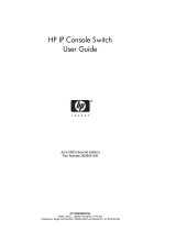 HP 263924-002 User manual