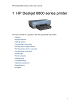 HP (Hewlett-Packard) Deskjet 6840 Printer series User manual