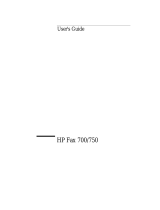 HP 700 Fax User manual
