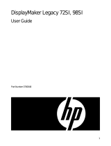 HP (Hewlett-Packard) ColorSpan Legacy Printers User manual