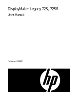 HP 72SR User manual