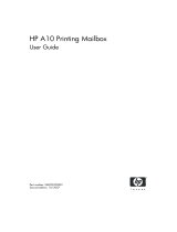 HP A10 Printing Mailbox User manual