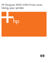 HP DesignJet 4500 Printer series User manual