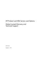 HP BladeSystem Warranty Reference guide