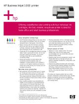 HP BUSINESS INKJET 1000 User manual
