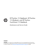 HP (Hewlett-Packard) Pavilion Ultrabook 15-b000 User manual