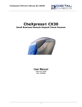 Digital Check CheXpress CX30 User manual