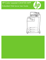 HP Color LaserJet CM4730 Multifunction Printer series User manual