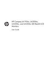 HP Compaq LA1956x 19-inch LED Backlit LCD Monitor User manual