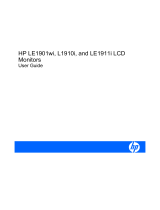 HP LE1901wi User manual