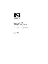 HP Compaq TFT 1825 User manual