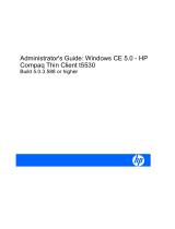 HP Windows CE 5.0 - HP Compaq Thin Client User manual