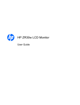 HP ZR30W User manual