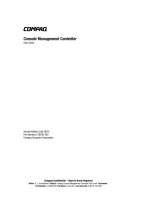 HP Console Management Controller User manual