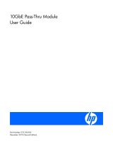 HP Cooktop 10GBE User manual