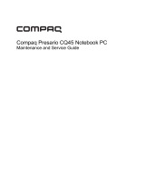 HP Presario CQ45 User manual