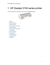 HP Deskjet 3748 User manual