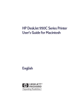 HP Deskjet 950/952c Printer series User manual
