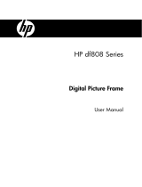 HP df808 Digital Picture Frame User manual