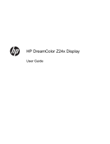 HP DreamColor Z24x Display User manual