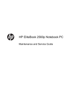 HP EliteBook 2560p Notebook PC User manual