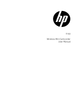 HP f150 Wireless Mini Camcorder User manual