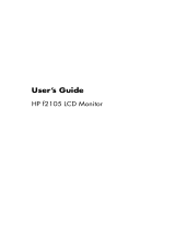 HP F2105 User manual
