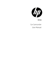 HP f310 Car Camcorder User manual