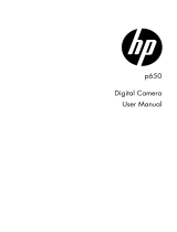 HP p650 Digital Camera User manual